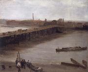 James Mcneill Whistler Brown and Silver Old Battersea Bridge oil